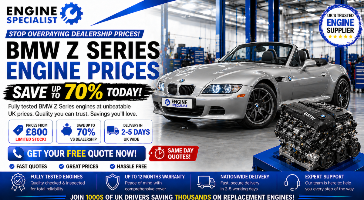 bmw z series engine prices with engine specialist